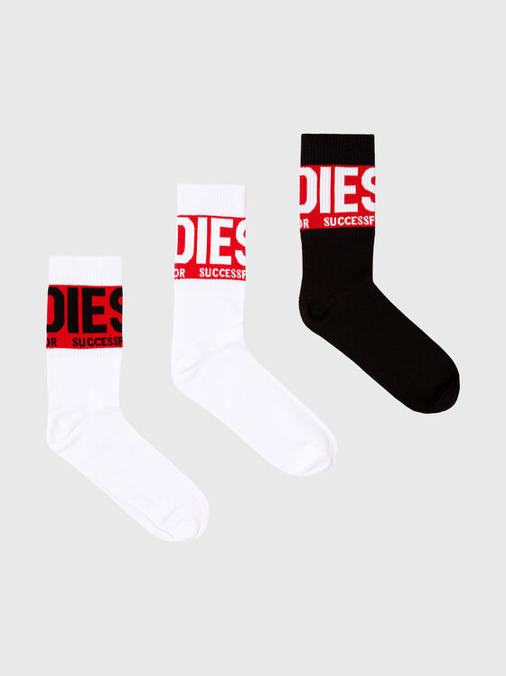 Threepack socks with logo - 1