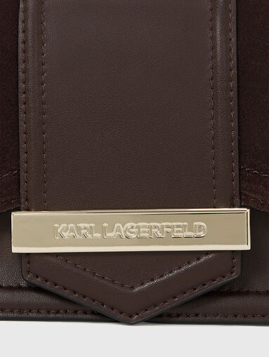 K/NOVA small suede crossbody bag - 4