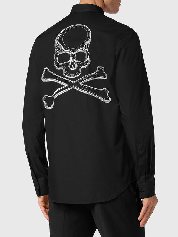 SKULL & BONES black shirt with embroidery - 1