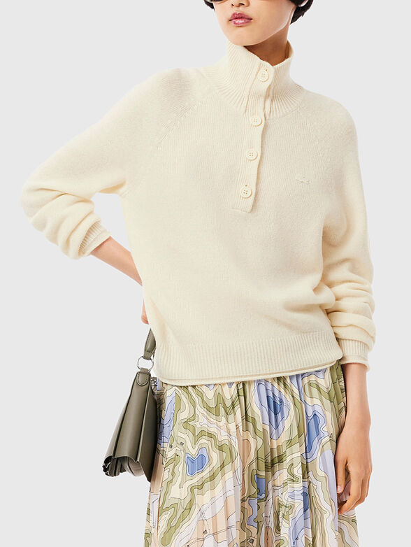 Wool high neck sweater - 1