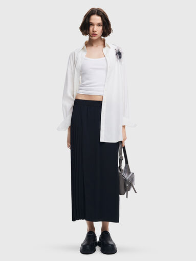 XINING midi skirt with pleats  - 4