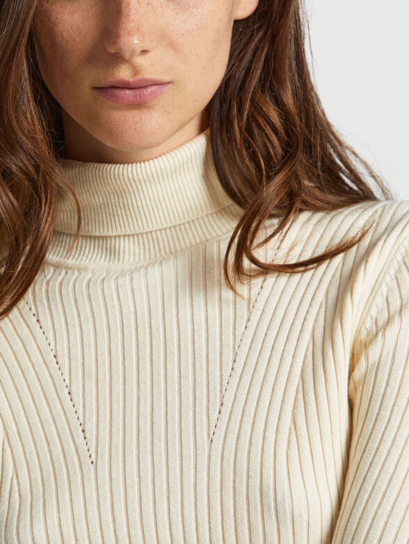 DALIA black polo collar shirt - 4