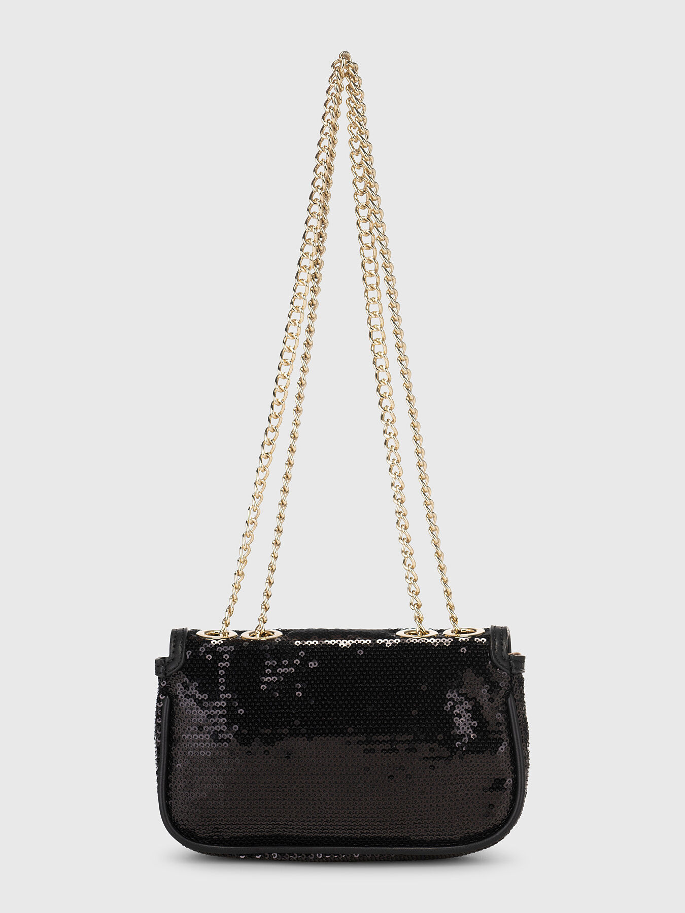 Sequin embellished crossbody bag brand GUESS