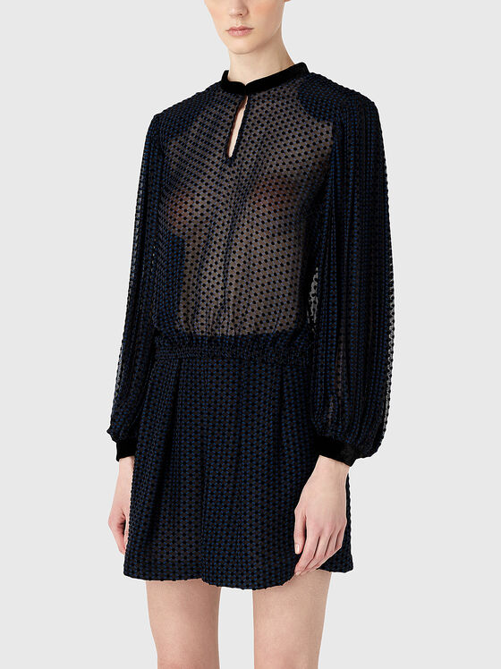 Блуза с прозрачна текстура - 1