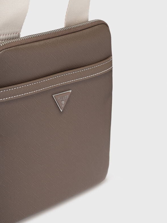Crossbody bag with geometric logo - 6