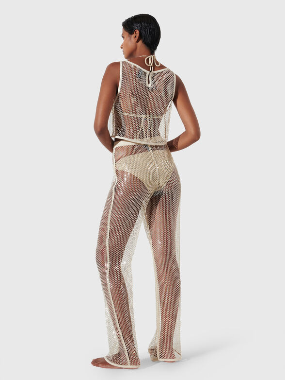 Pants with appliquéd sequins - 2