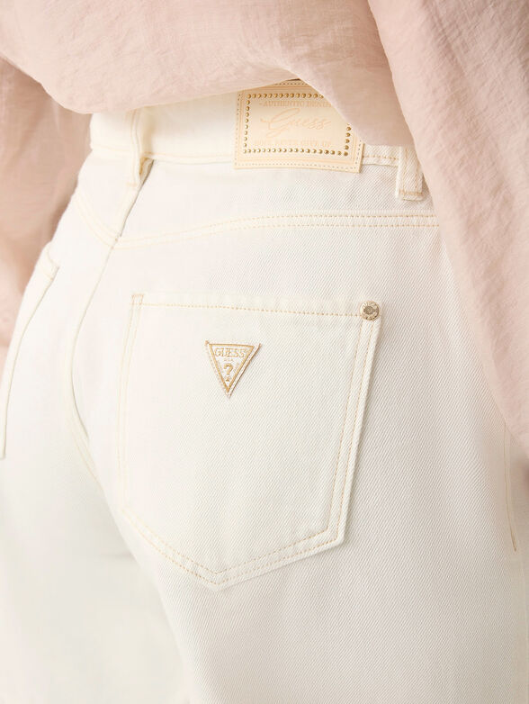 Denim shorts with five pocket - 3