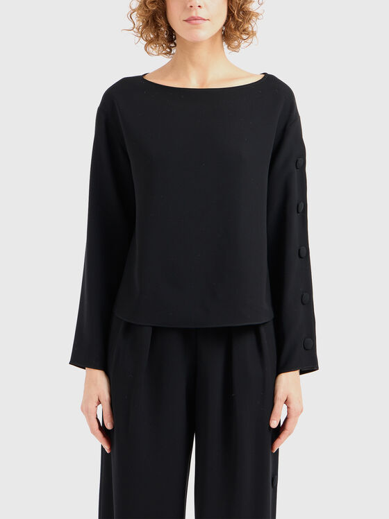 Блуза с деколте тип лодка - 1