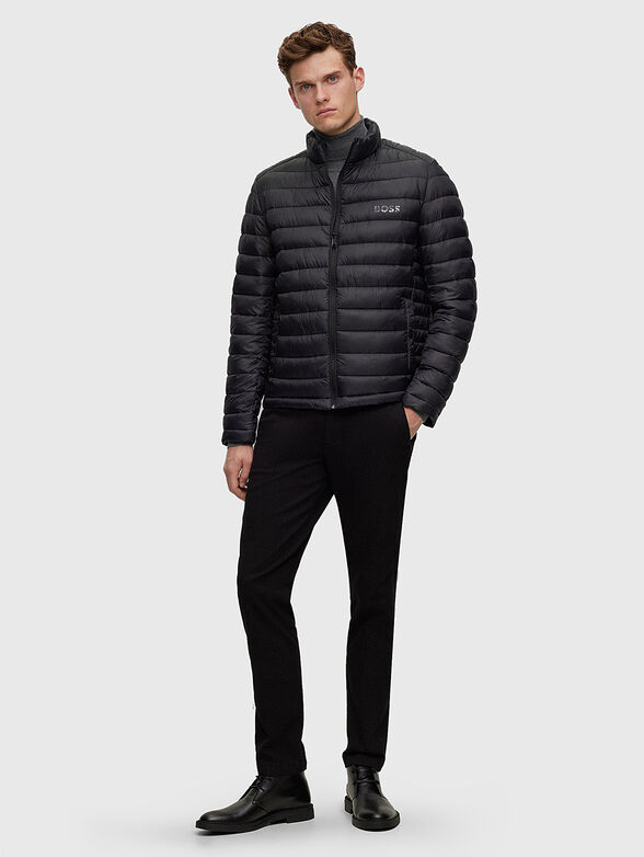 MUSSO-P polo neck slim sweater in gray color - 2