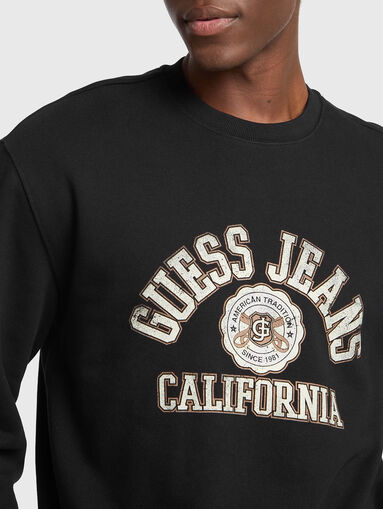 Sweatshirt with maxi logo inscription - 5