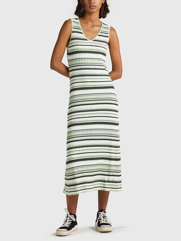 DORIS striped dress from elastic rips - 1