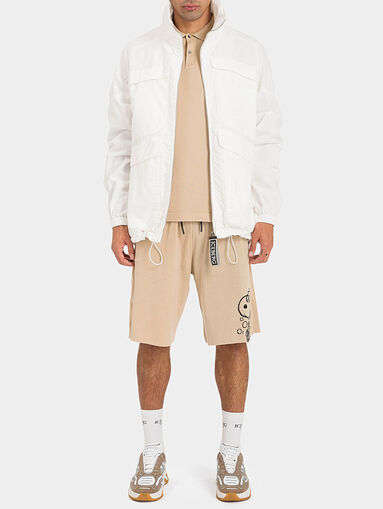 Bermuda shorts with jacquard Snoopy motif - 5