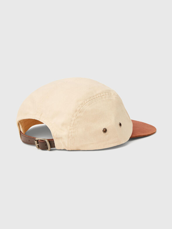 Cap with leather element  - 2