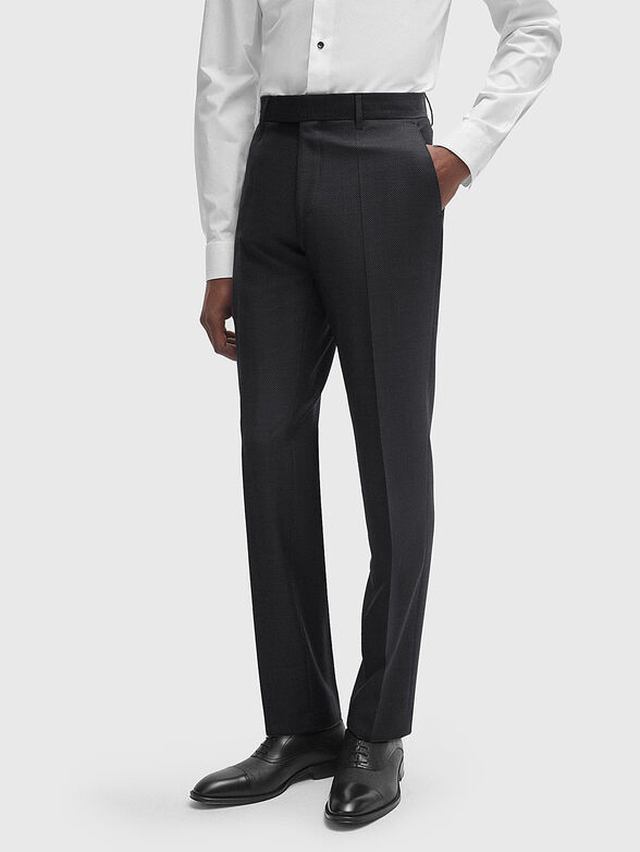 Two-piece wool suit in grey - 1