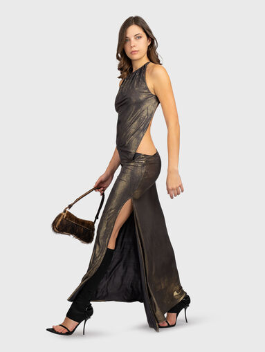 D-KARAM maxi dress with halter neckline - 3