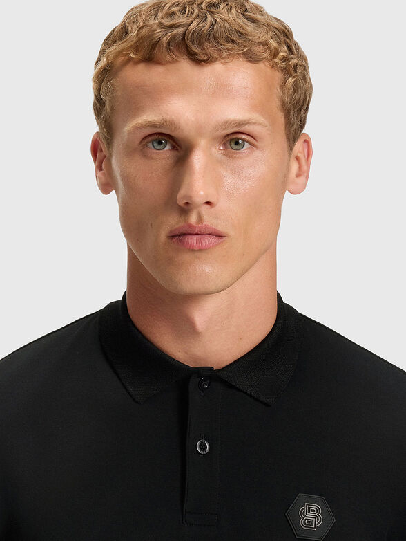 Grey polo shirt with logo - 4