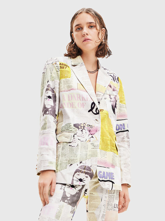 All over print blazer  - 1