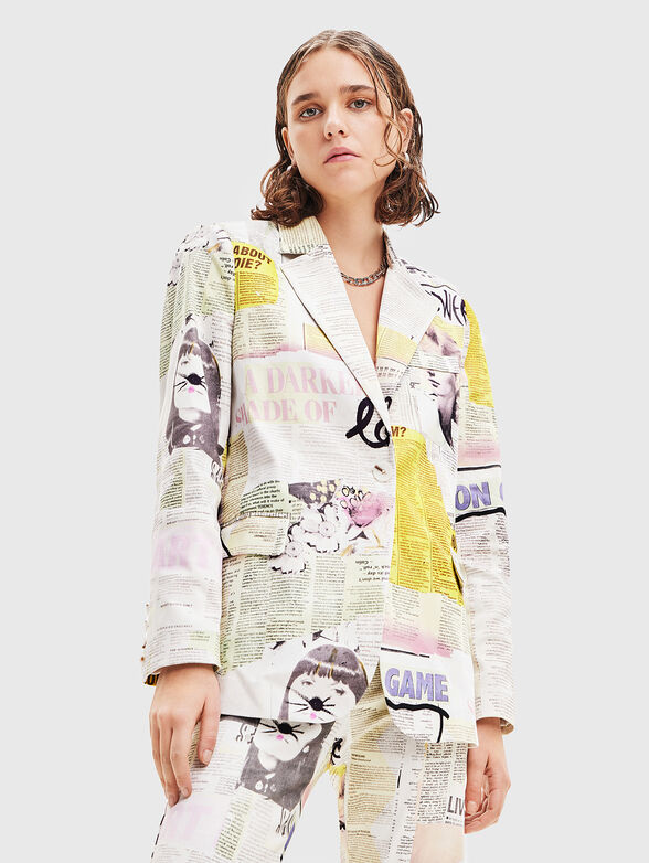 All over print blazer  - 1