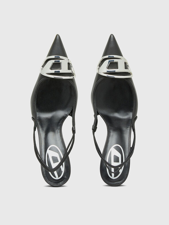 D-VENUS leather slingback pumps - 4