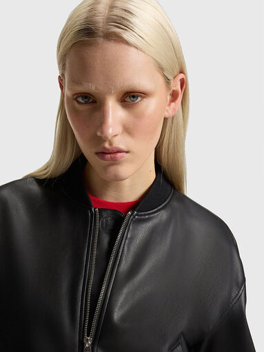 Bomber jacket with elastic cuffs - 5