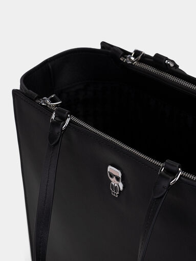 K/Ikonik leather bag with logo detail - 4
