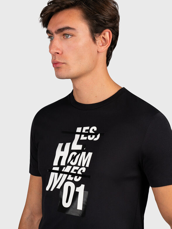 Black t-shirt with print - 2