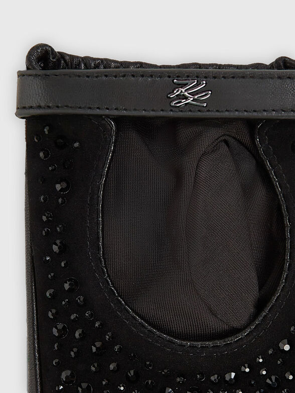 K/AUTOGRAPH rhinestone fingerless gloves - 4