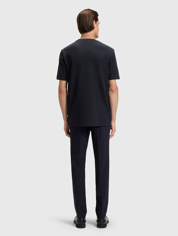 Dark blue cotton T-shirt - 3