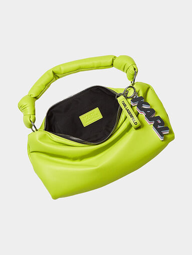 K/KNOTTED shoulder bag in lime color - 4