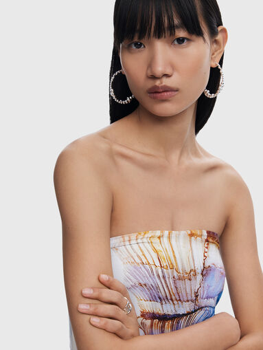 Bandeau midi dress - 4