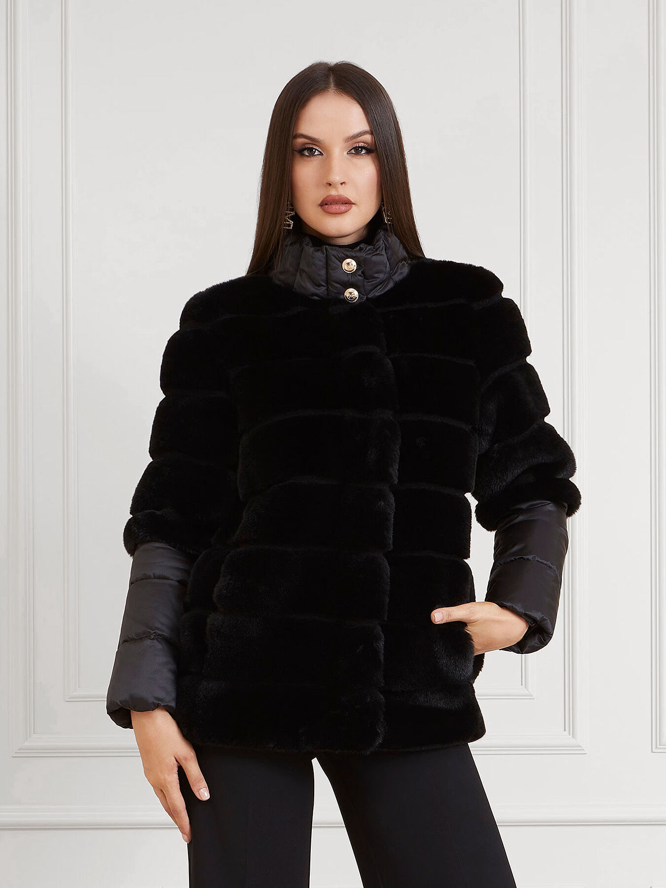 Marciano fur coat discount