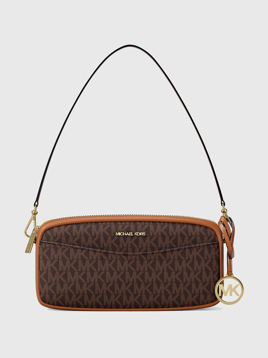 Crossbody bag with monogram logo print