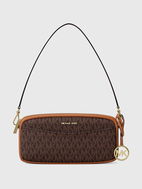 Crossbody bag with monogram logo print - 1