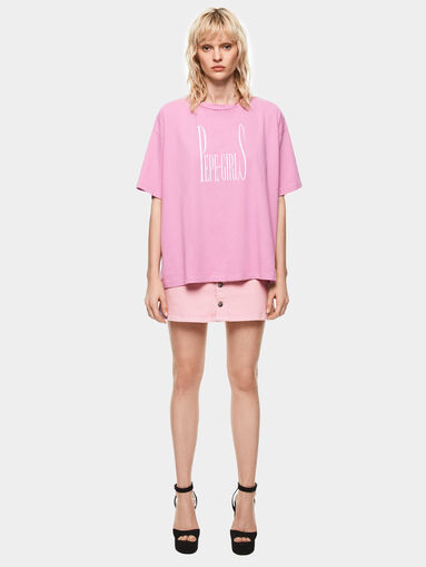 LULA Black t-shirt DUA LIPA X PEPE JEANS - 5