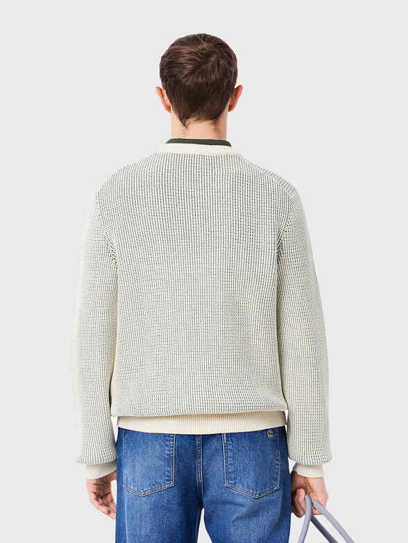 Cotton sweater with logo - 3