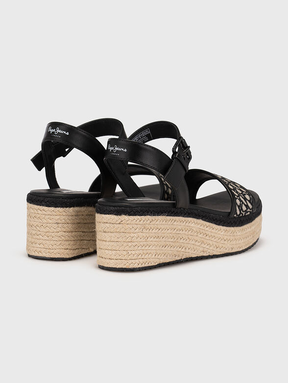 WITNEY JACQUARD platform sandals - 3