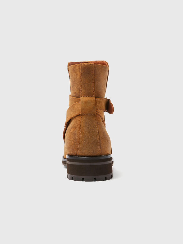 Brown leather boots - 3