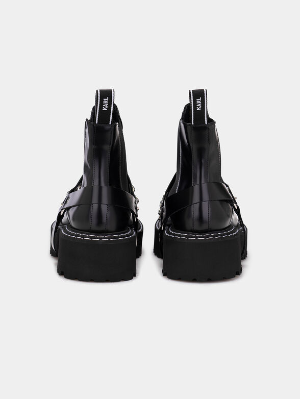  PATROL ankle boots with accent chain - 4