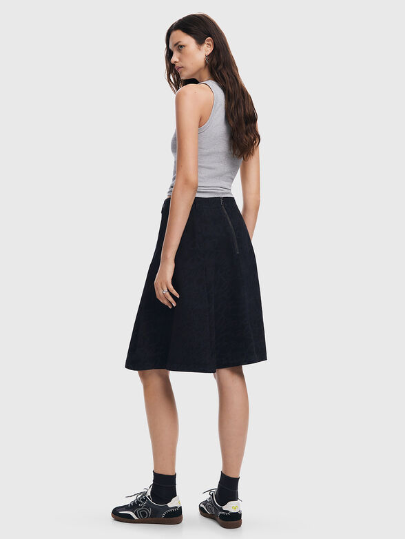 Midi skirt with lettering - 1