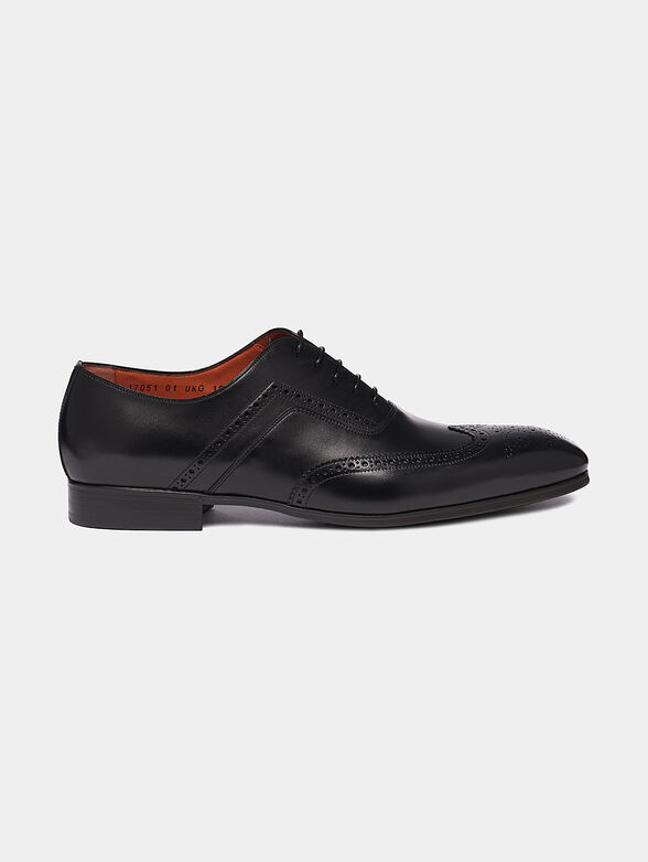 Black leather shoes - 0
