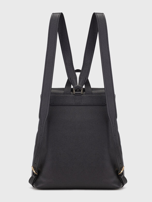 Leather backpack with logo - 2