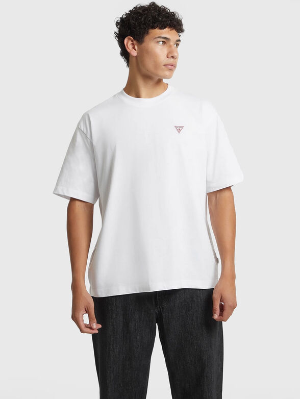 Oversized T-shirt with round neck - 1