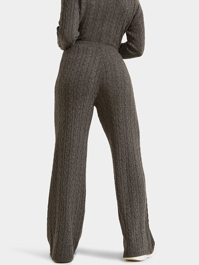 Knitted trousers with wide legs  - 3