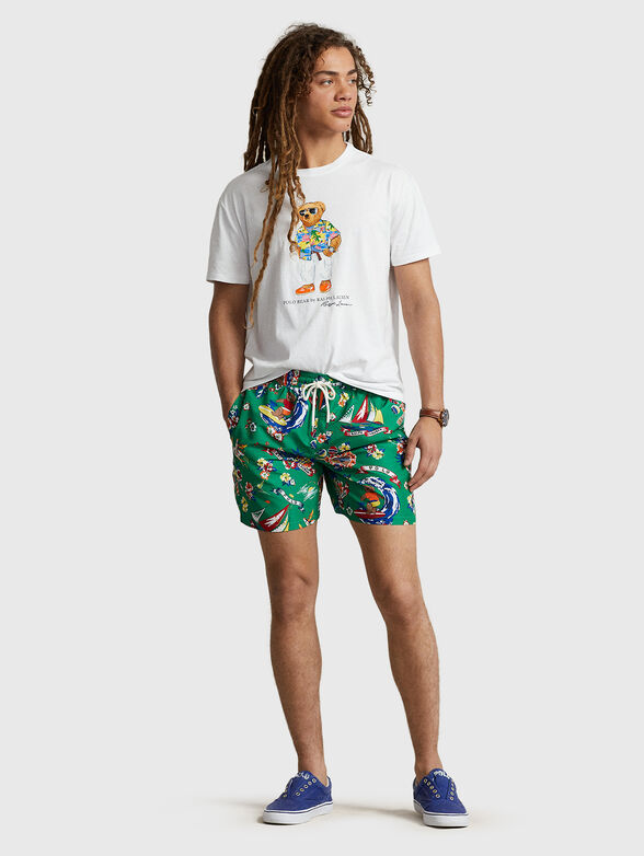 Cotton T-shirt with Polo Bear accent - 2