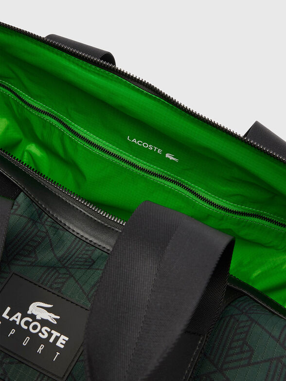 Duffel bag with monogram print - 6