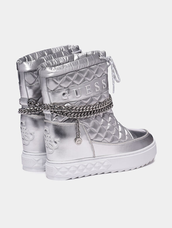 FARIBA Ankle boot in silver color - 2