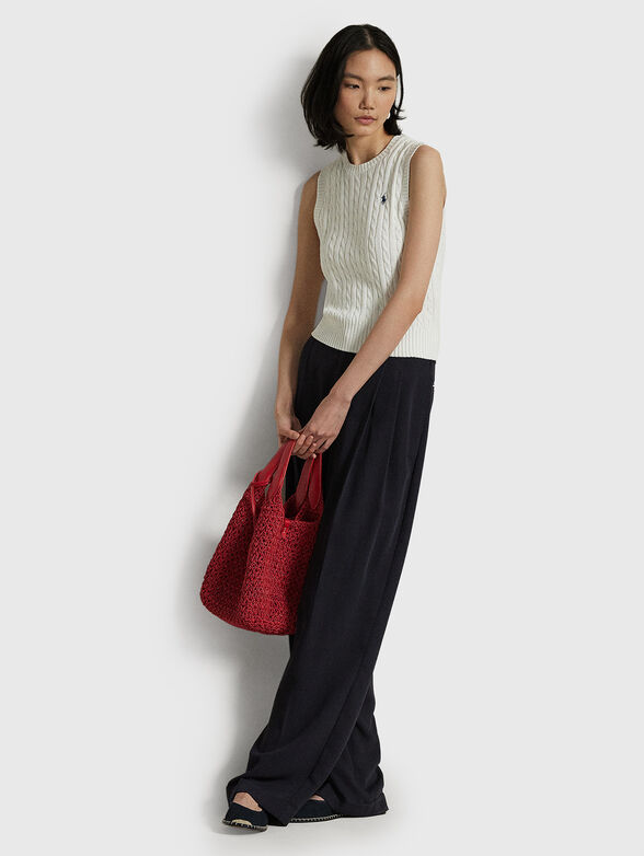 Cotton sleeveless sweater - 2