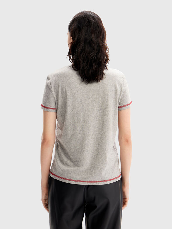 T-shirt with contrasting print - 3