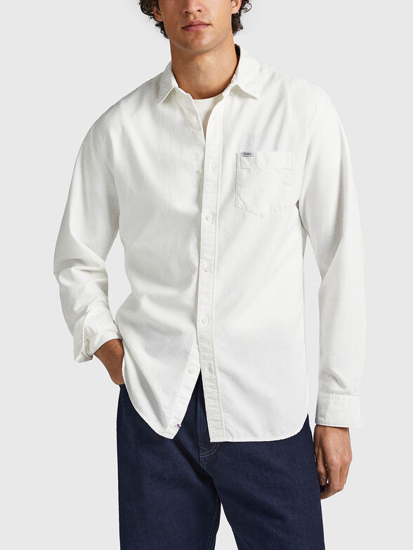 FABIO cotton shirt in grey - 1