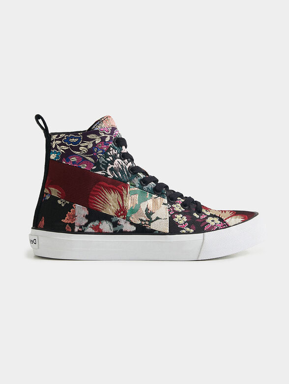 Sports shoes with floral print - 1
